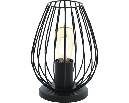 Lampe de table décorative avec douille et cage métallique