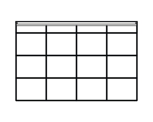 Structure d''étagère avec plusieurs compartiments