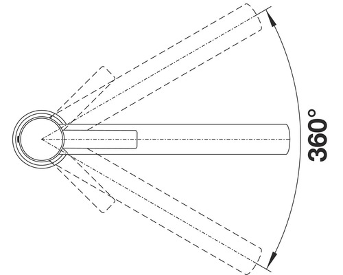 Illustration de rotation à 360 degrés