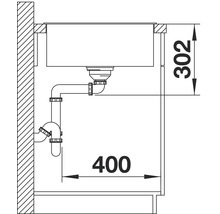 Blanco AXIA III 45 S Spüle BxT 780x510 mm Silgranit anthrazit inkl. Holzschneidbrett 523173