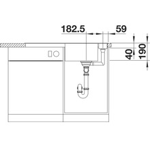 Blanco AXIA III 5 S Spüle BxT 915x510 mm Silgranit anthrazit inkl. Glasschneidbrett 523215