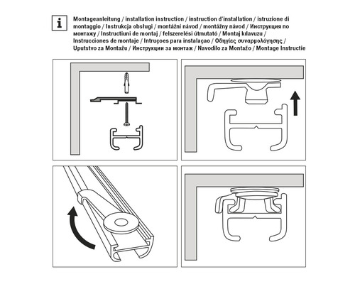 Instructions de montage pour un produit d''installation
