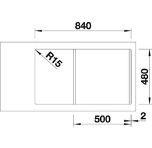 Blanco SONA 5 S Spüle BxT 860x500 mm Silgranit cafe 519679