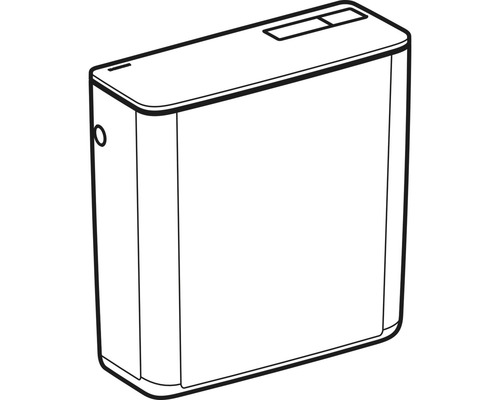 Réservoir de chasse d''eau apparent pour WC