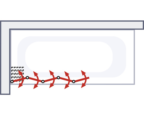 Illustration d''une baignoire avec système anti-débordement