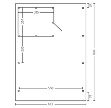 Dessin technique avec dimensions