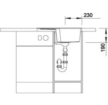 Blanco ZIA 40 S Spüle BxT 615x500 mm Silgranit cafe 516927