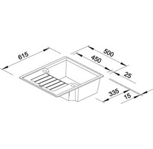 Blanco ZIA 40 S Spüle BxT 615x500 mm Silgranit cafe 516927