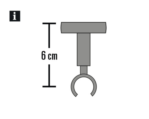 Dessin technique du produit d''une hauteur de 6 cm