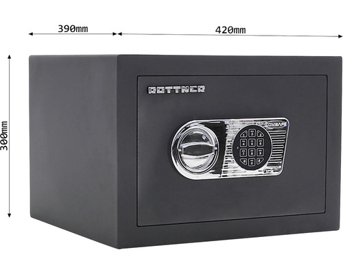 Coffre-fort de dimensions 390 mm par 420 mm par 300 mm