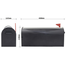 Image d''une cote de boîte aux lettres avec une largeur de 480 millimètres et une hauteur de 220 millimètres.