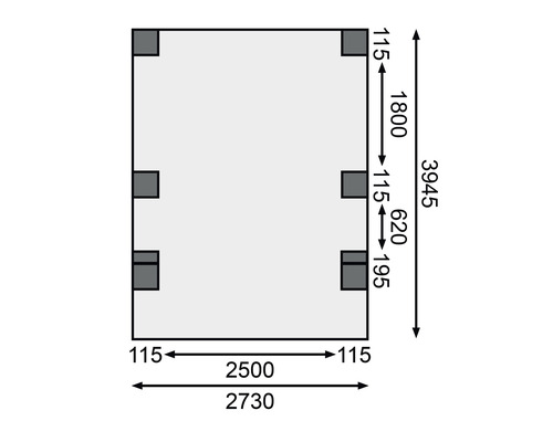 Dessin technique avec les dimensions d''un produit