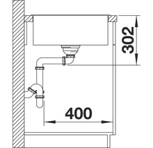 Blanco AXIA III XL 6 S Spüle BxT 1000x510 mm Silgranit tartufo inkl. Holzschneidbrett 523507
