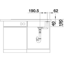 Blanco AXIA III XL 6 S Spüle BxT 1000x510 mm Silgranit tartufo inkl. Holzschneidbrett 523507