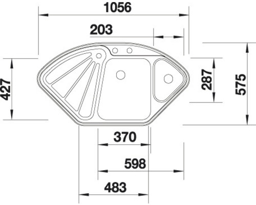 Plan technique d''un receveur de douche avec dimensions