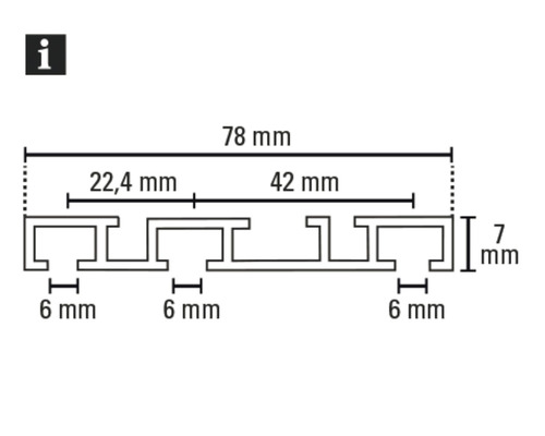 Dessin technique d''un profilé avec cotes