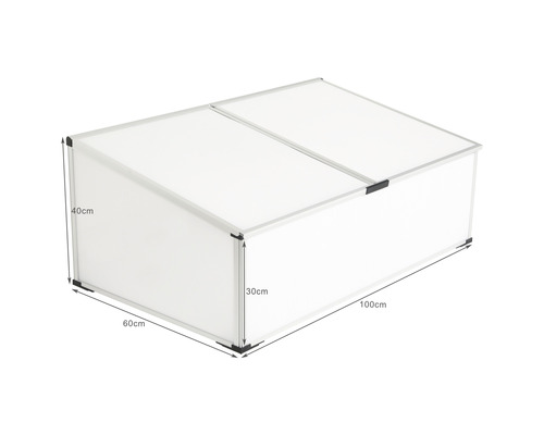 Châssis de couche avec cadre en aluminium et dimensions du couvercle