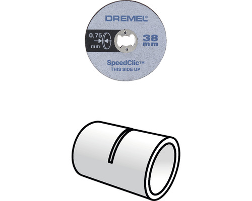 Disque à tronçonner Dremel avec Speedclic et adaptateur