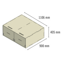 Buildify Campingbox Carolin Schubladensystem u.a. für VW 900x1106x405 mm (LxBxH) (ohne Montage- und Befestigungsmaterial)-thumb-8