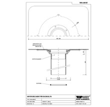 TopWet Aufstockelement für Dachgullys mit integrierter Bitumen-Manschette NW 125 H = 540 mm