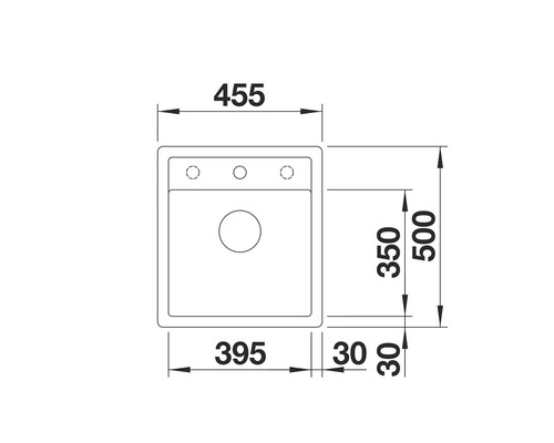 Schéma technique d''un évier de cuisine avec dimensions