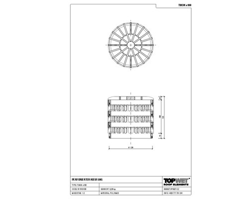TopWet Universal-Kiesfang Ø 129 mm H = 125 mm