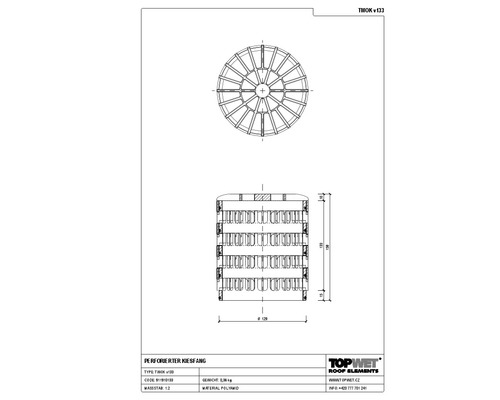 TopWet Universal-Kiesfang Ø 129 mm H = 158 mm