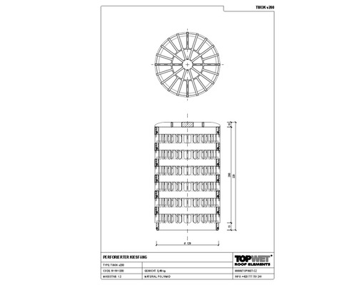 TopWet Universal-Kiesfang Ø 129 mm H = 225 mm