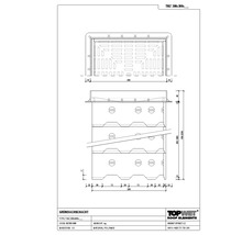 TopWet Kontrollschacht für Gründach mit begehbares Kunststoffgitter 300 x 300 x 130 mm