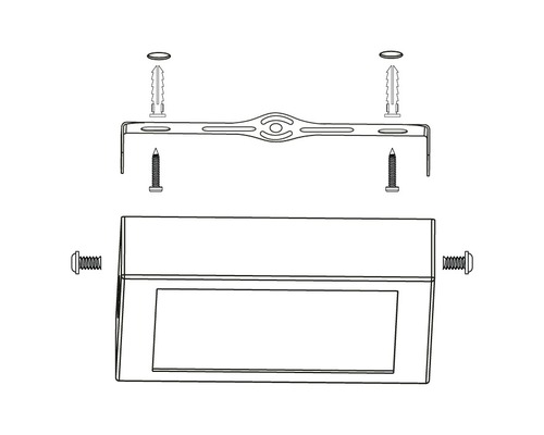 Kit de montage pour une lampe avec vis et chevilles