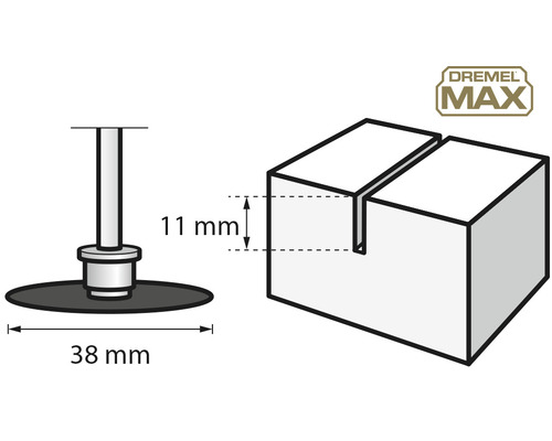 Dremel Disque à trancher EZ SpeedClic SC545 Diamant, 1 pièce