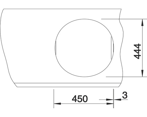 Dessin technique avec les dimensions d''un produit d''installation