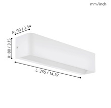 LED Deckenleuchte Sania weiss 1 x 12 W 1400 lm L. 365mm-thumb-2
