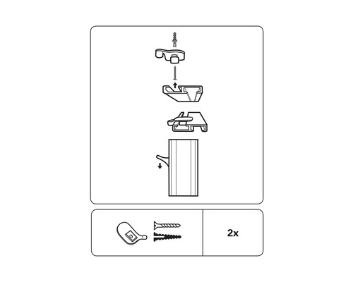 Instructions de montage pour fixation murale