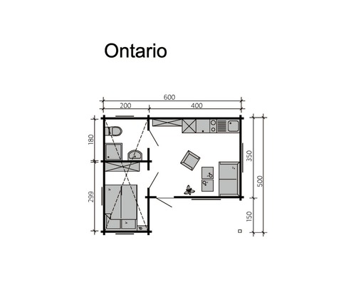 Plan de jardin Ontario avec dimensions