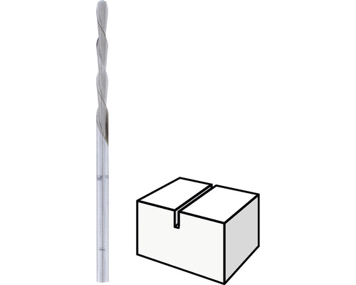 Nutfräser und Werkstück mit Nut