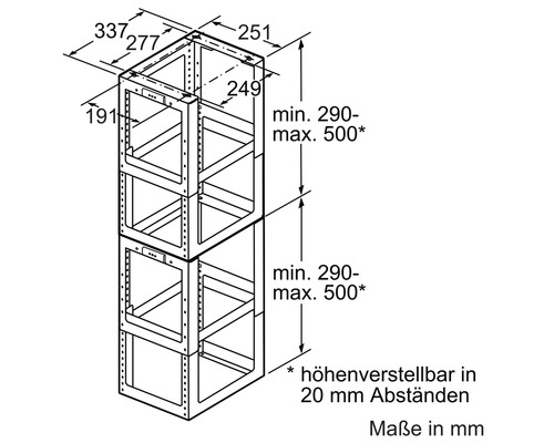 Schéma technique d''un meuble de cuisine avec dimensions