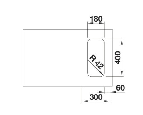 Schéma technique avec dimensions d''un meuble