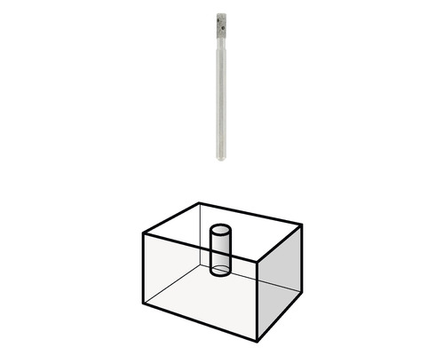 Foret diamanté pour percer un trou dans un carreau