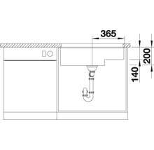 Blanco SUBLINE 700-U Level Spüle BxT 730x460 mm Silgranit cafe 523461