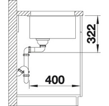 Blanco SUBLINE 700-U Level Spüle BxT 730x460 mm Silgranit cafe 523461