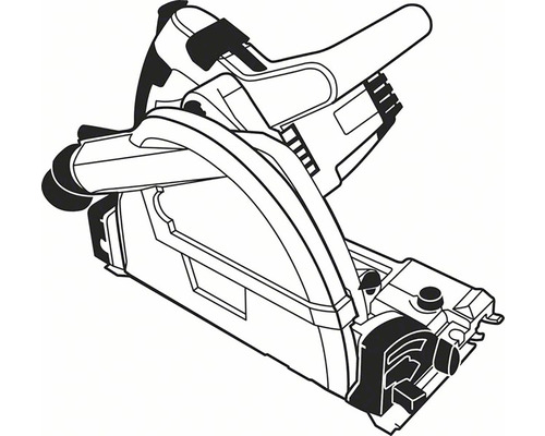 Konturzeichnung einer Gehrungssäge