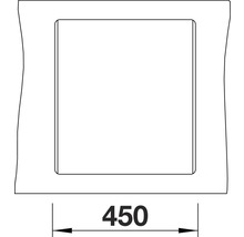 Blanco DALAGO 45-F Spüle BxT 455x500 mm Silgranit cafe 517171