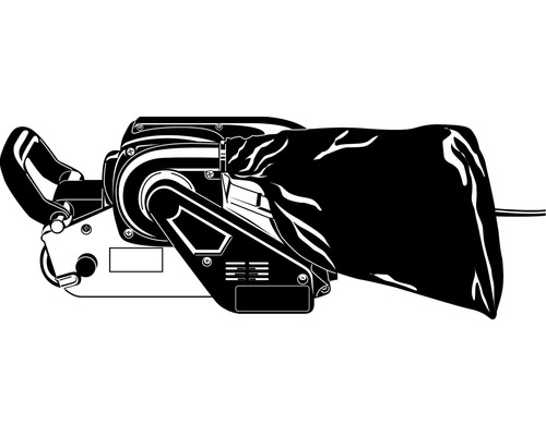 Bandschleifer mit Staubbeutel