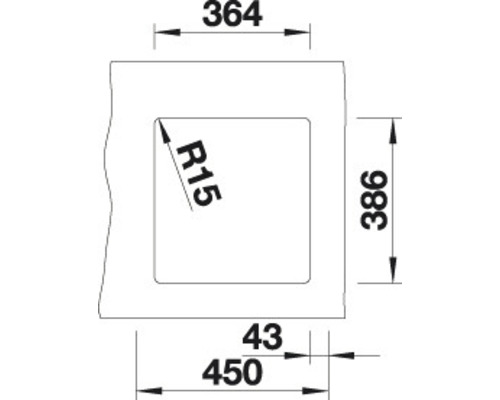 Schéma technique avec dimensions du produit