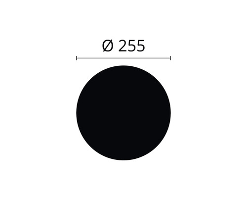 Kreis mit Durchmesser 255