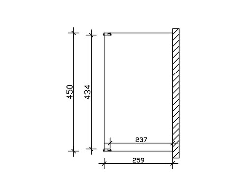 Dessin technique d''une armoire avec dimensions