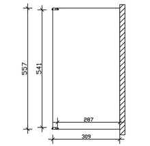 Dessin technique d''une armoire avec dimensions