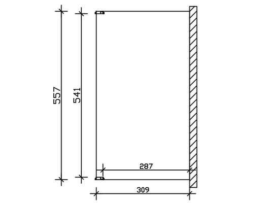 Dessin technique d''une armoire avec dimensions