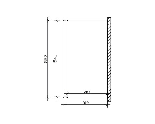 Schéma technique d''un meuble haut avec dimensions